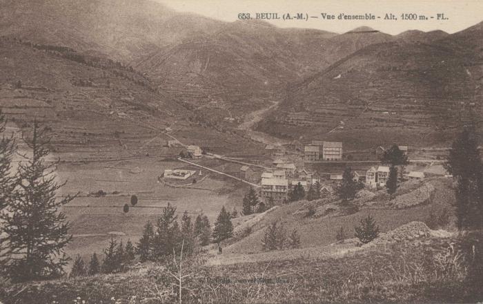 653. Beuil (A.M.) - 1500m - vue d'ensemble