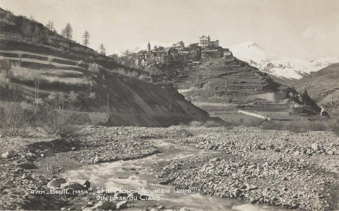 4701. Beuil (1454m) et le mont Mounier (2818m) vue prise du Cians