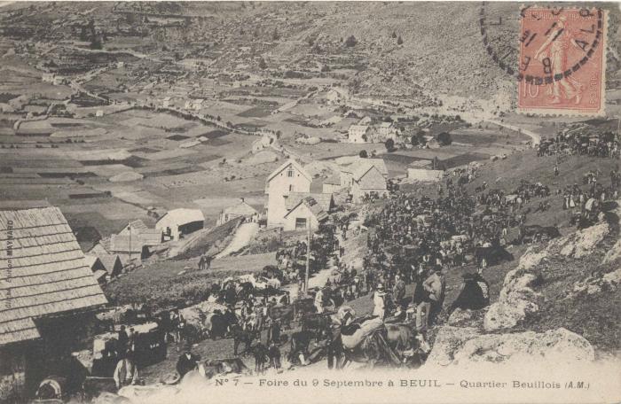 N°7 - Beuil - Foire du 9 septembre 1904 - quartier beuillois