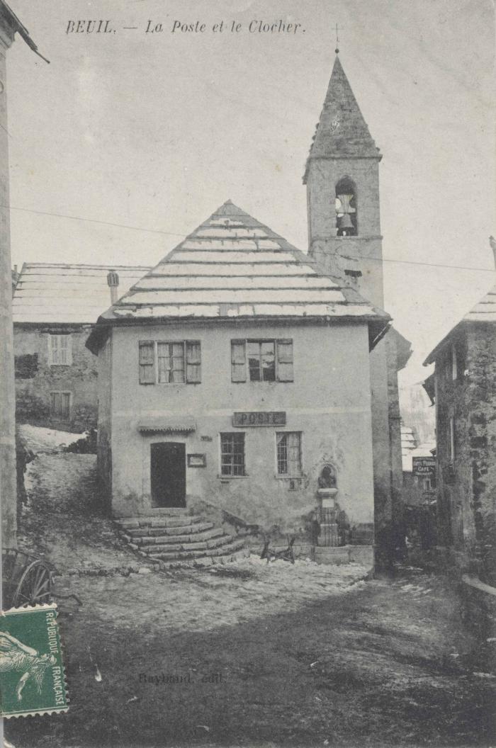 Beuil - l'église et la poste
