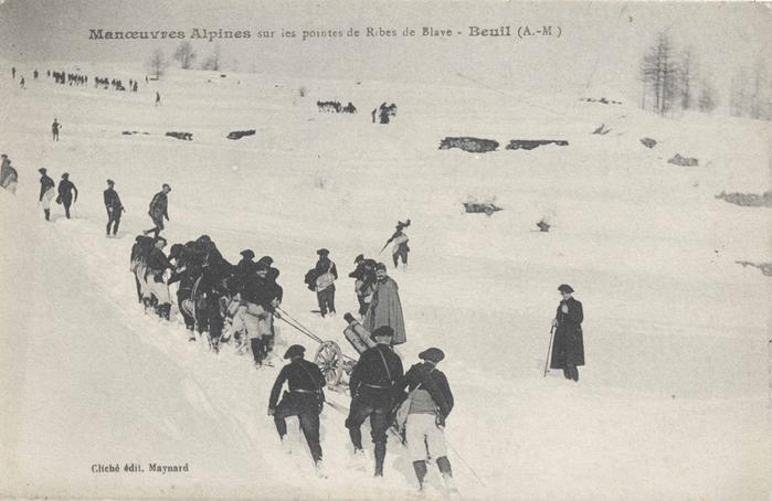 Manœuvres Alpines sur les pointes de Ribes de Blaye - Beuil (A.-M.)