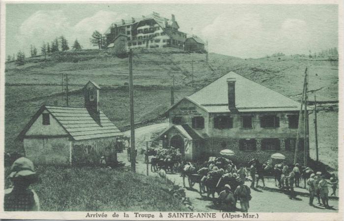 Arrivée de la troupe à Sainte Anne