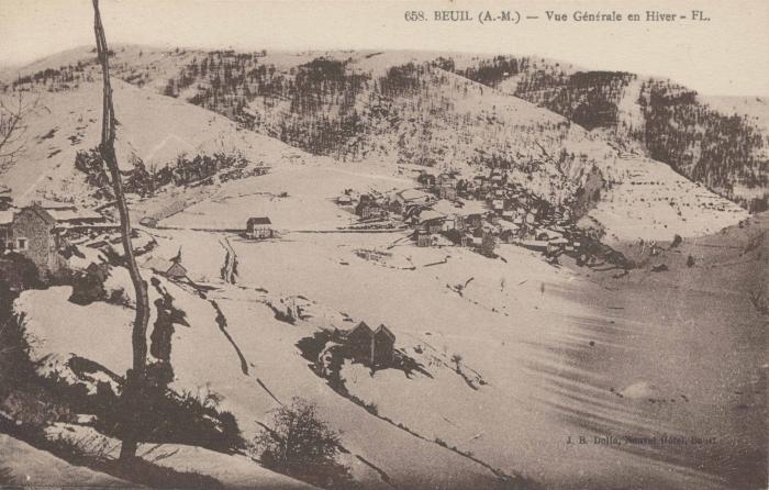658. Beuil (A.-M.) - vue générale en hiver
